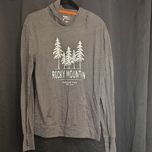 Unisex Gray Hoodie - Rocky Mountain National Park
